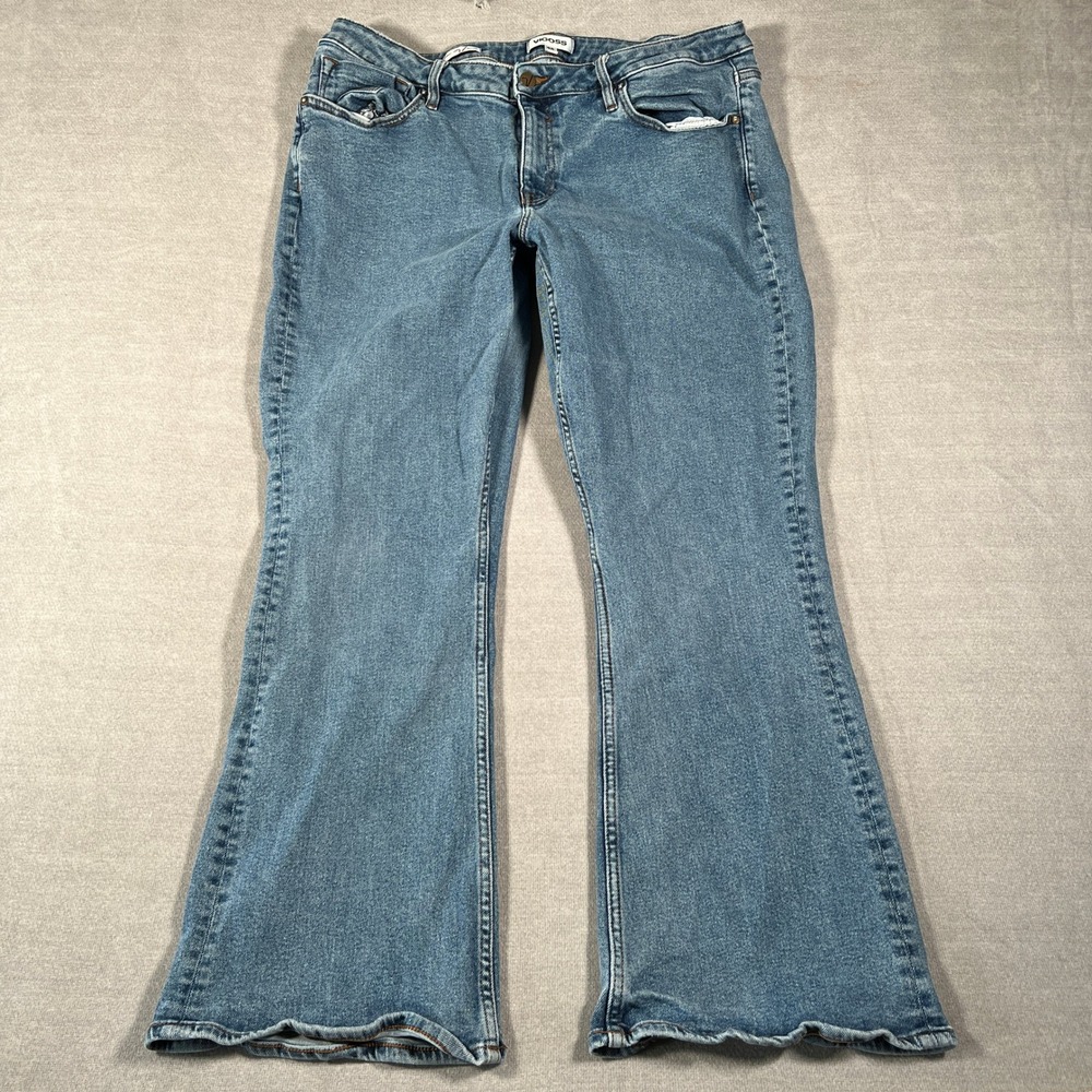 Vigoss Marley Bootcut Low Rise Jeans Women 20 Blue Denim